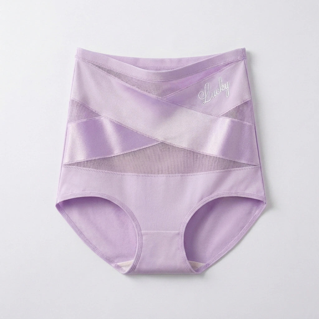 Culotte Gainante Taille Haute Bandes Croisées