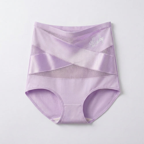Culotte Gainante Taille Haute Bandes Croisées